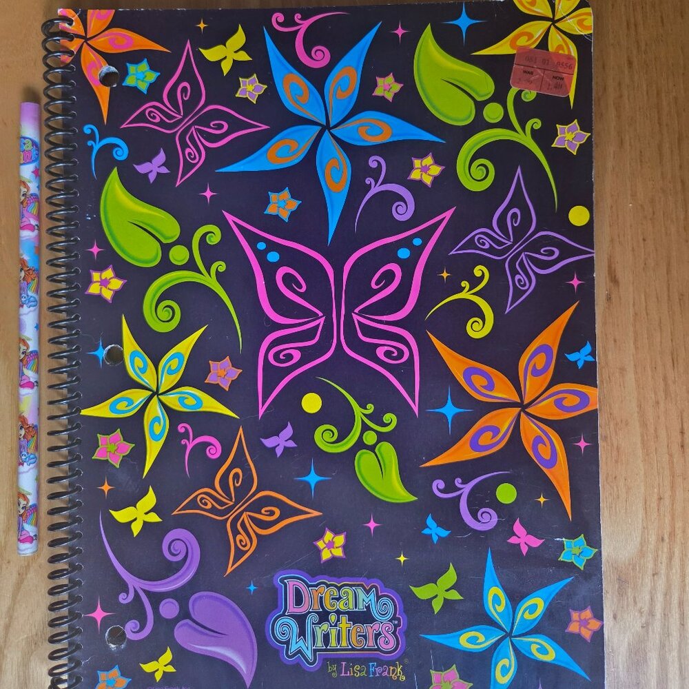 Lisa frank dream writers sprial notebook- unused